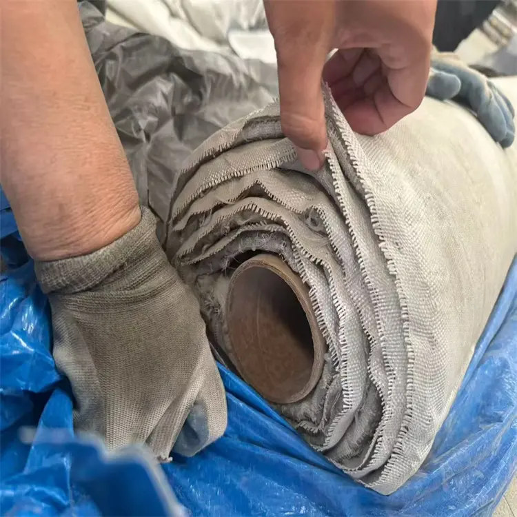 Cement Blanket Used In Ditch